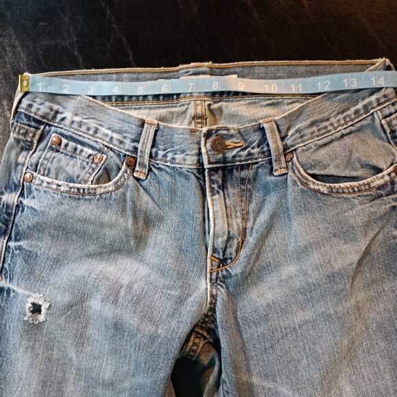 Old Navy Women's Straight Distressed Jeans Size 4 - Picture 7 of 10